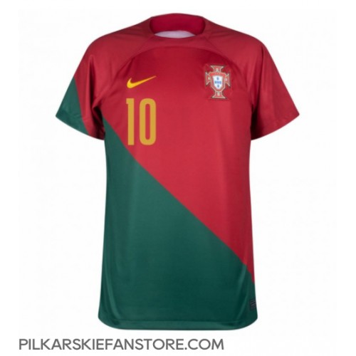 Tanie Strój piłkarski Portugalia Bernardo Silva #10 Koszulka Podstawowej MŚ 2022 Krótkie Rękawy